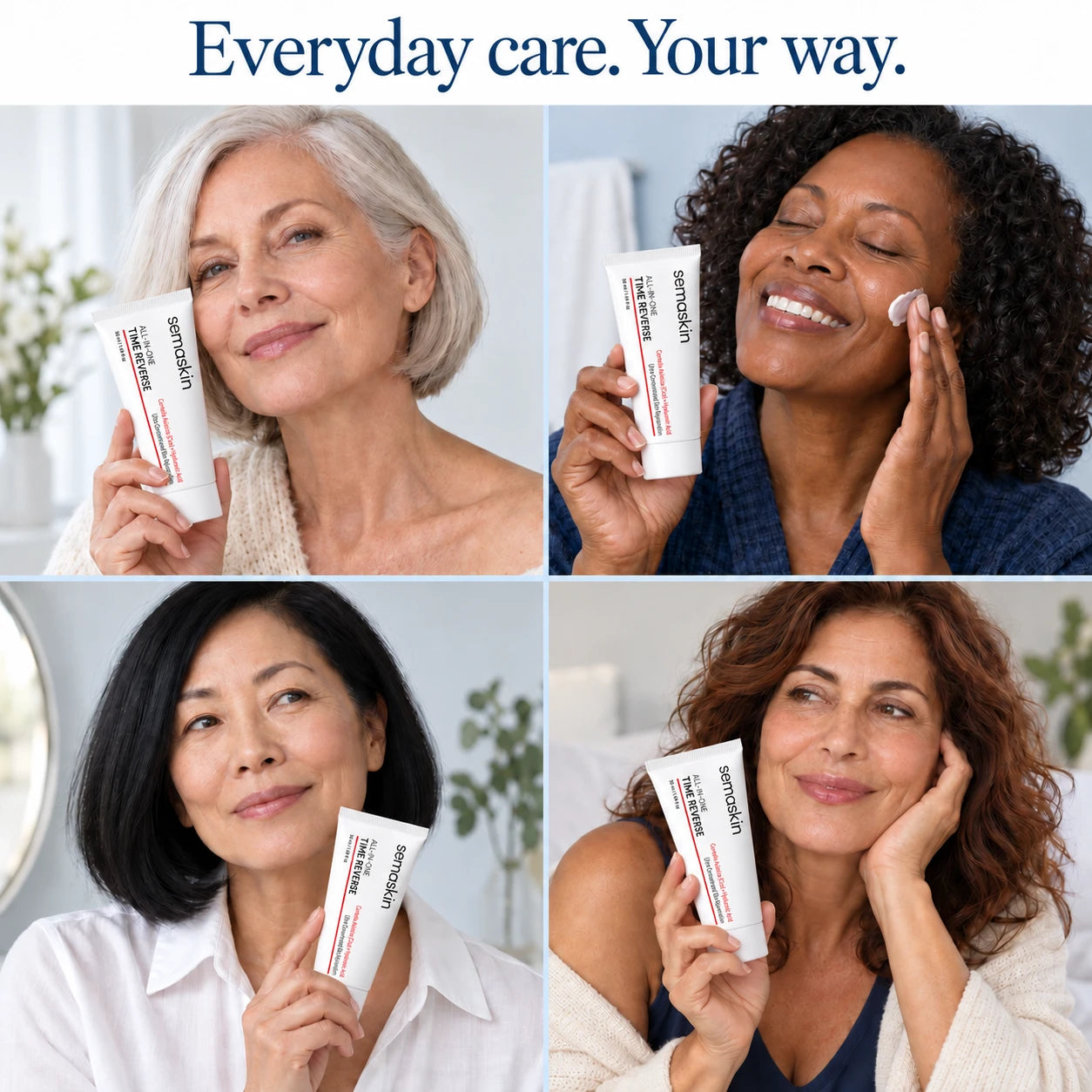 Everyday skincare portraits with Time Reverse